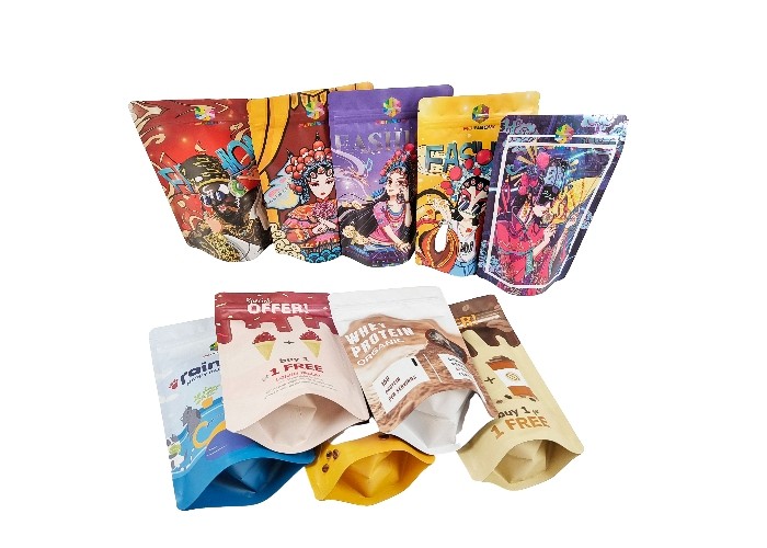 Aluminiumfolie Plastic Tribune op van het Bewijs Resealable Mylar van de Zakgeur de Ritssluitingszakken