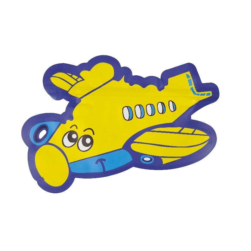 Holografische van de Besnoeiingsmylar van de Drukmatrijs de Zak3.5g 7g Speciale Onregelmatig gevormde Ritssluiting