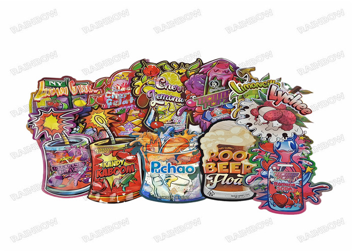 3.5g Eetbare Digitale Druk Voedselverpakking Stand Up Bag Ziplock Geurbestendige Plastic Bags