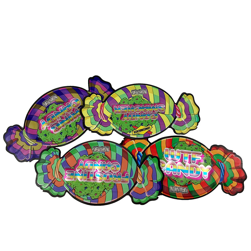 Custom Logo Printing 1/8 OZ Kinderwaardig Mylar Bags 3.5g Eetbare Hervergrendelbare koekjes gummi Mylar Exit Bag