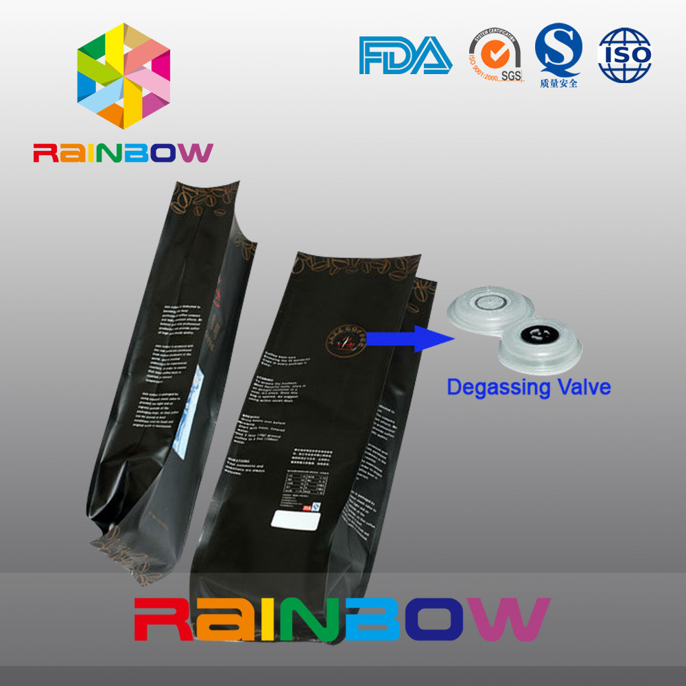 De duurzame Zij van de Thee Verpakkende Zakken van de Hoekplaat Vlakke Bodem van de Koffiebonen Plastic Zak