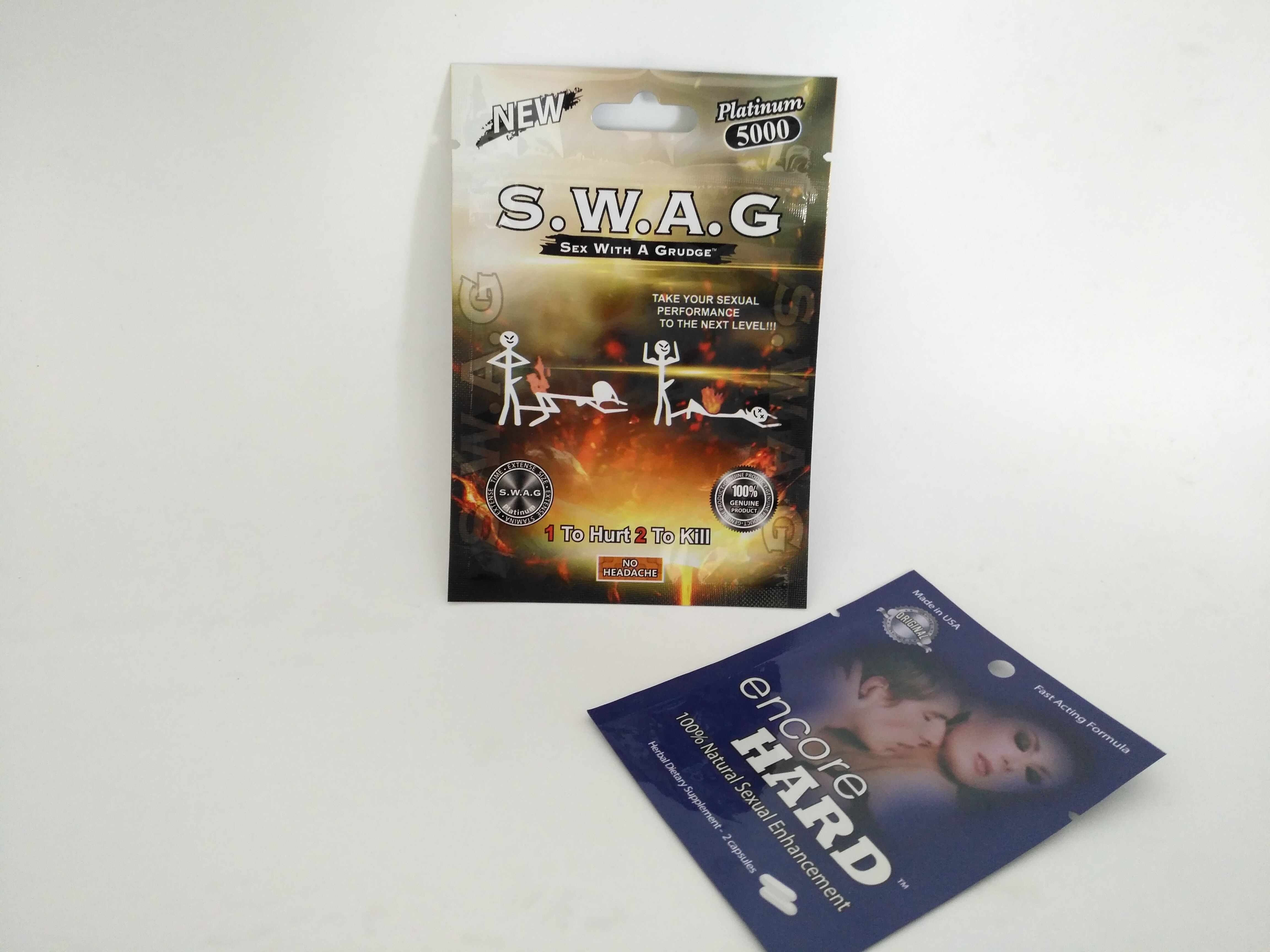 3 zij van de Zakzakken van de Verbindingspil Verpakkende de Scheurinkepingen voor Poeder van de Encore het Harde Capsule