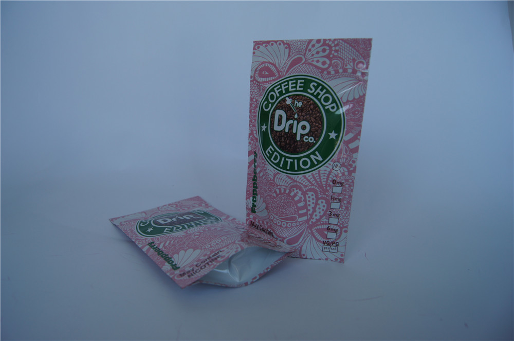 De Tribune van de douanedruk op Vape-Pakket Verpakkende Zakken met Ritssluiting/Scheurinkeping