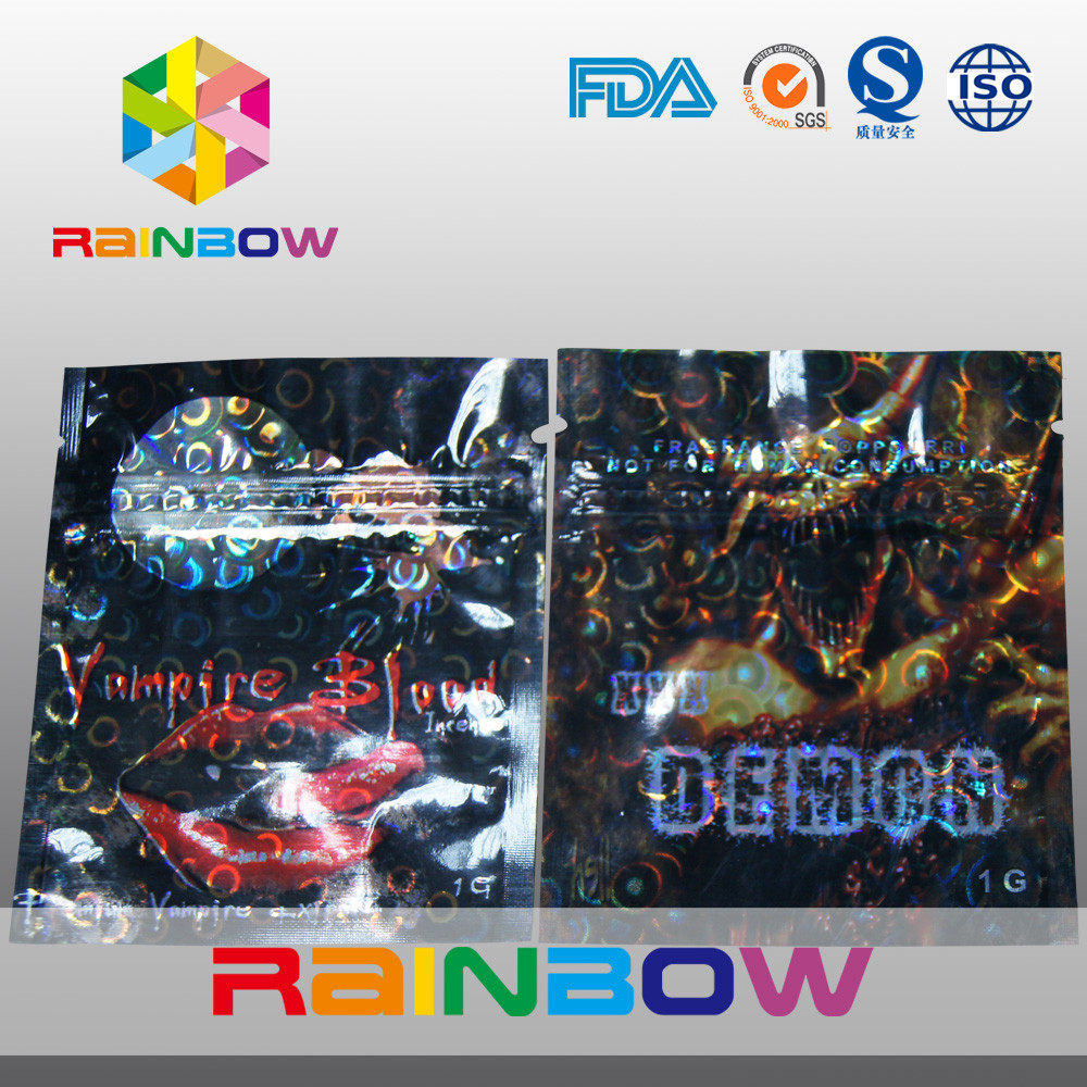 Gelamineerde Materiële Mini de Ritssluitingszakken van de Aap Kruidenwierook met Scheurinkepingen