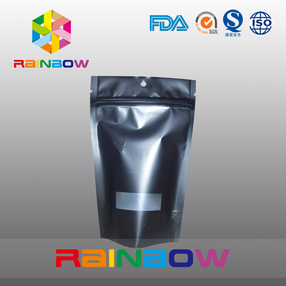 De opnieuw te gebruiken van de de Ritssluitingskoffie van Steen Zwarte Doypack Vochtbestendige Druk van de de Zakgravure