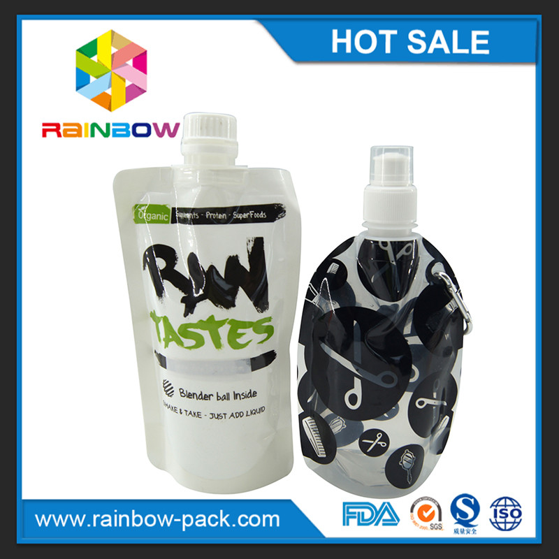 De Zak van het Voedselspuiten van de tribune omhoog Opnieuw te gebruiken Baby Verpakking met Ritssluiting op de Bovenkant