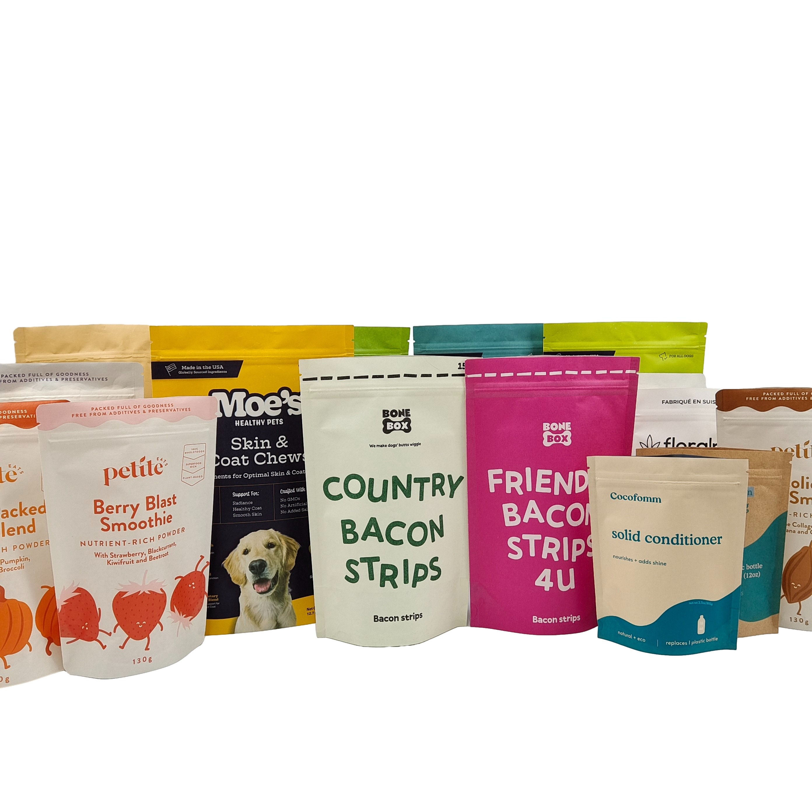 Groothandel Op maat gedrukt Biologisch afbreekbaar Kraftpapier van hoge kwaliteit Recyclebaar Doypack Food Grade Ziplock Plastic Bag