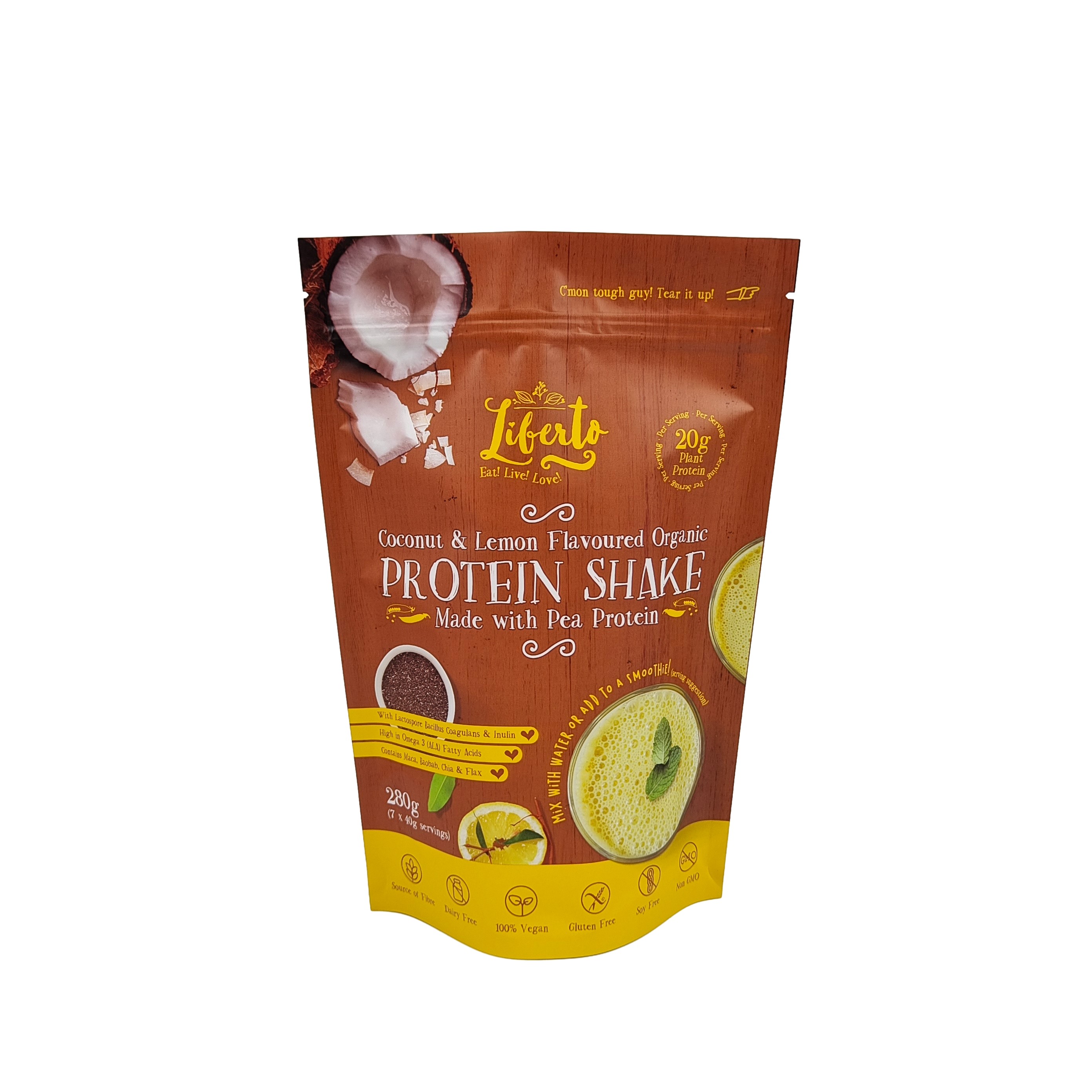 Op maat gedrukte aluminiumfolie Ziplock plastic zakken voor poederverpakking Ziplock Stand Up Pouch