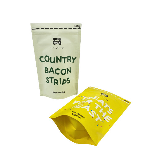 Biologisch afbreekbare koffiebonen verpakkingszak Kraftpapier gerecycled opstaand zakje koffiezak