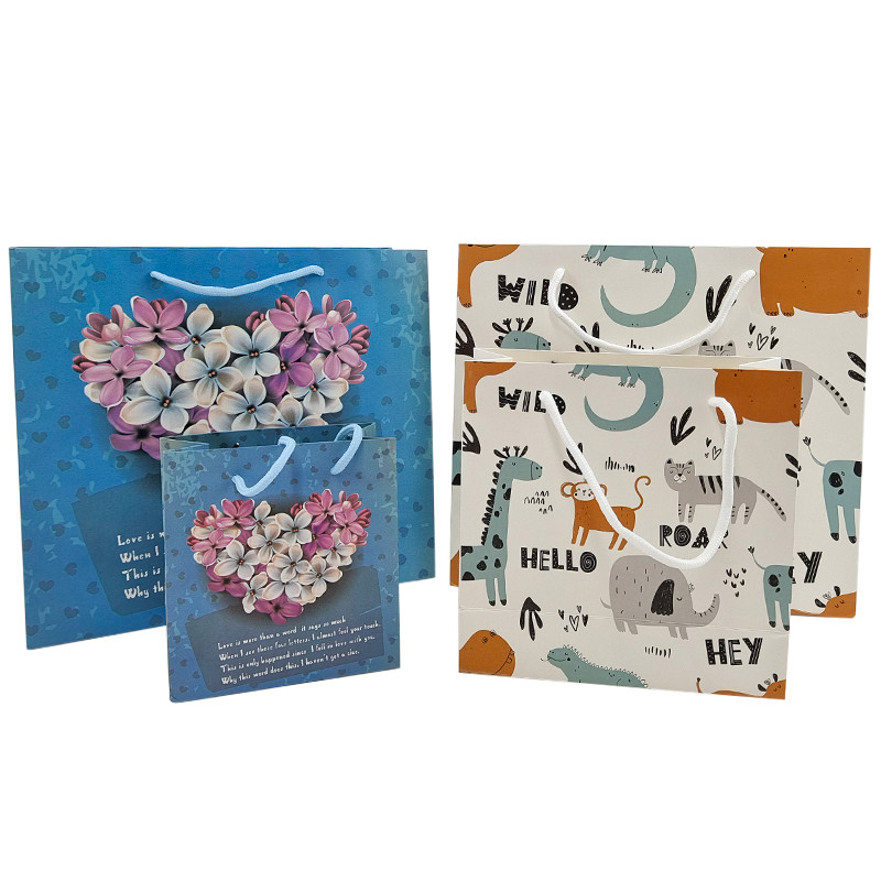 Aanpassing Verpakking Papier Kraftzak Hoogwaardige biologisch afbreekbare winkelzak Stoffenzak