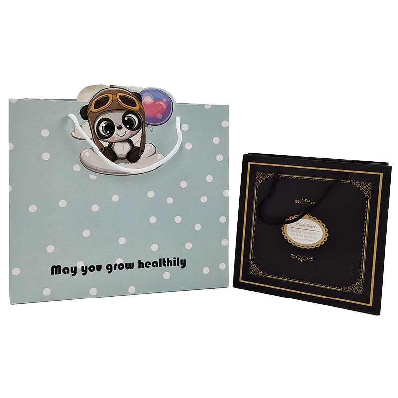 Papier touw string Kraft papier zak Handle touw zak Aanvaard maatwerk Kleur Twisted papier verpakking