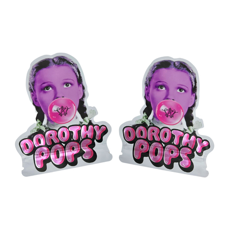 Recycled Special Custom-Shaped Die Cut 7 14 28g Gummies Childproof Aluminium Foil Candy Mylar tas