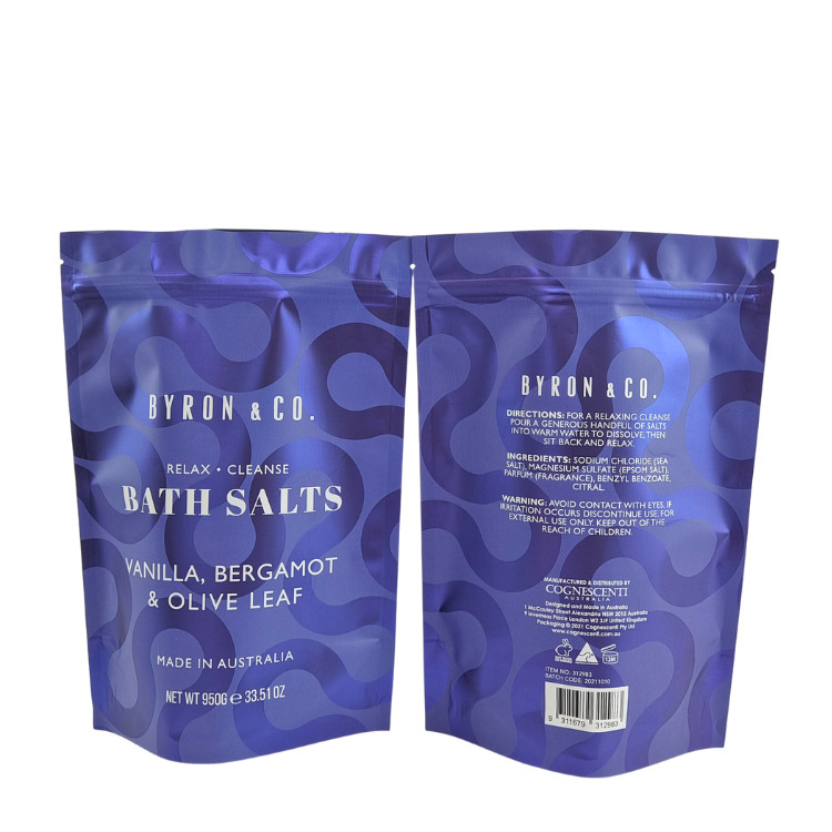 Mylar zakken voor voedsel Kraft papier Ziplock Stand Up pouch