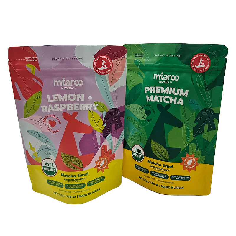 Plastic zakken Transparent 500g Mylar zakken Mylar zakken Op maat gedrukte rits