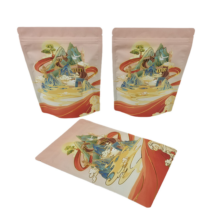 Best verkopende Custom Soft Touch Mylar Bag Stand Up Aluminiumfolie 3.5g Reukvrij Eiwitten Koffie Kruiden Flour Verpakking Po