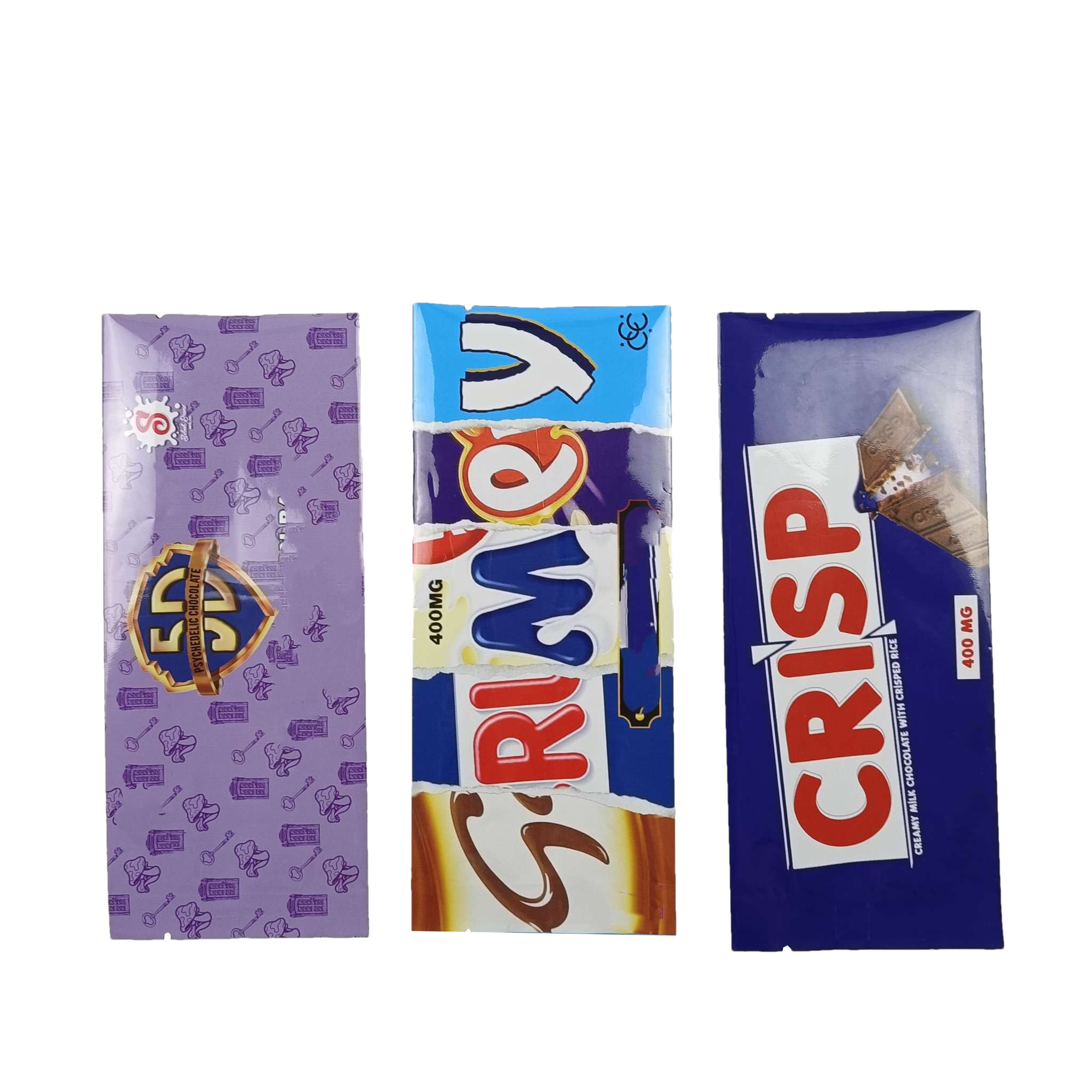 Leeg suiker koffie eiwitpoeder zakje achterzijde verzegelde verpakkingszak