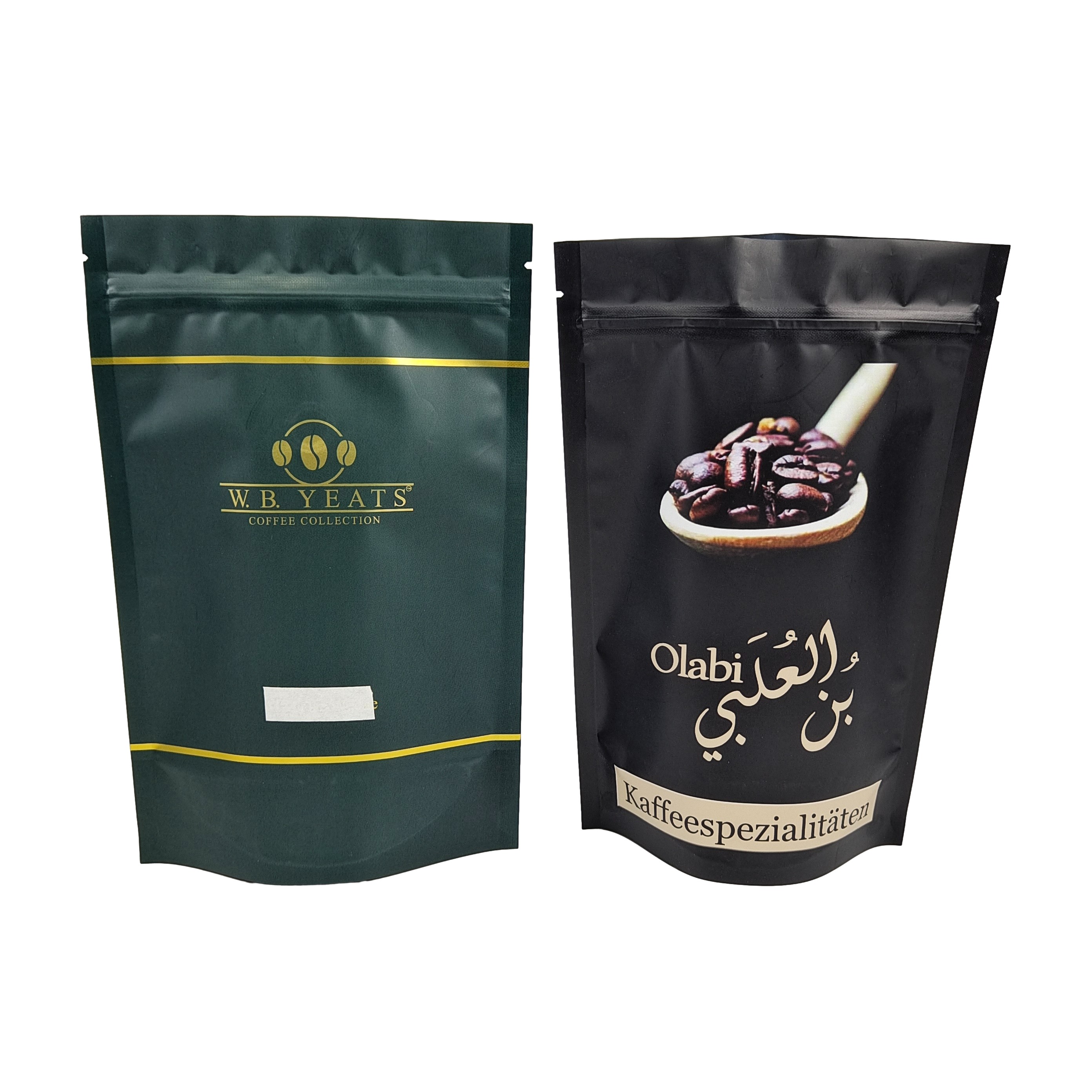 OEM Custom Printed Coffee Bags Plastic Packaging Bags Stand Up Coffee Bags Met Hervergrendelbare Zipper