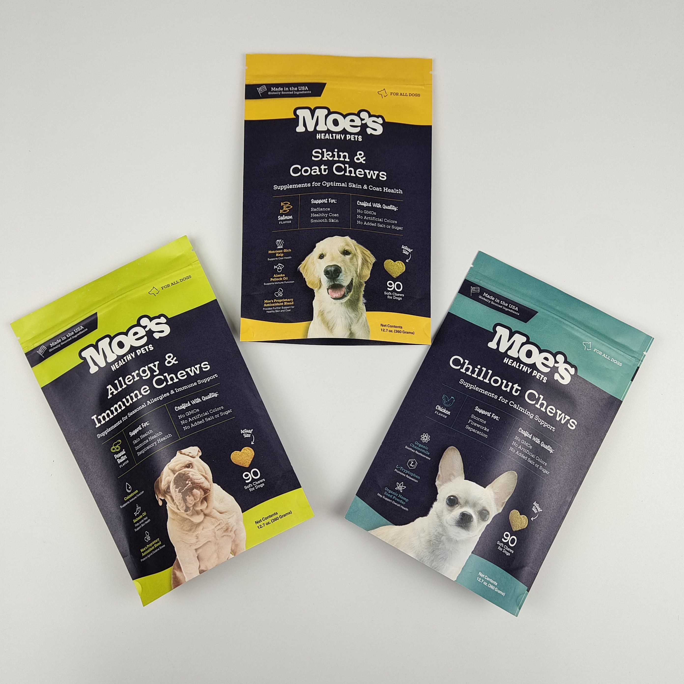 Stand-up kraft papieren zak met vochtbestendige rits voor voedsel meel noten rijst thee specerijen opslag verpakking doypacks