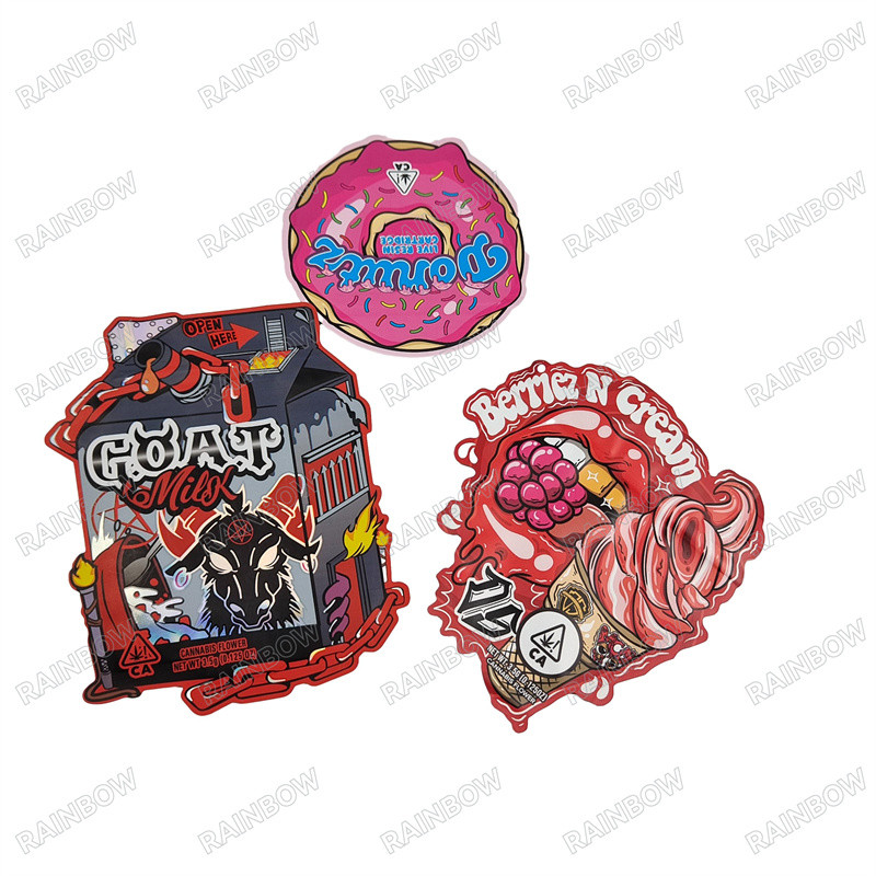 Digitale drukzakken met hoge nauwkeurigheid voor aangepaste 3,5g geurbestendige gesneden zakken