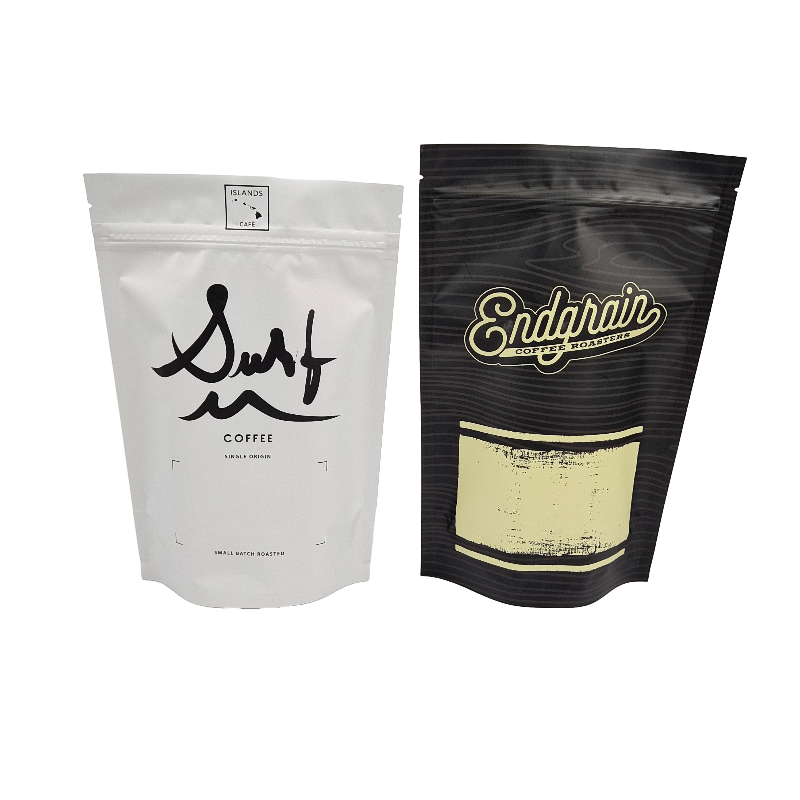 Cocoa Coffee Powder Custom Digitaal Gedrukt Stand Up Bags Aluminiumfolie met Ziplock Plastic Pockets
