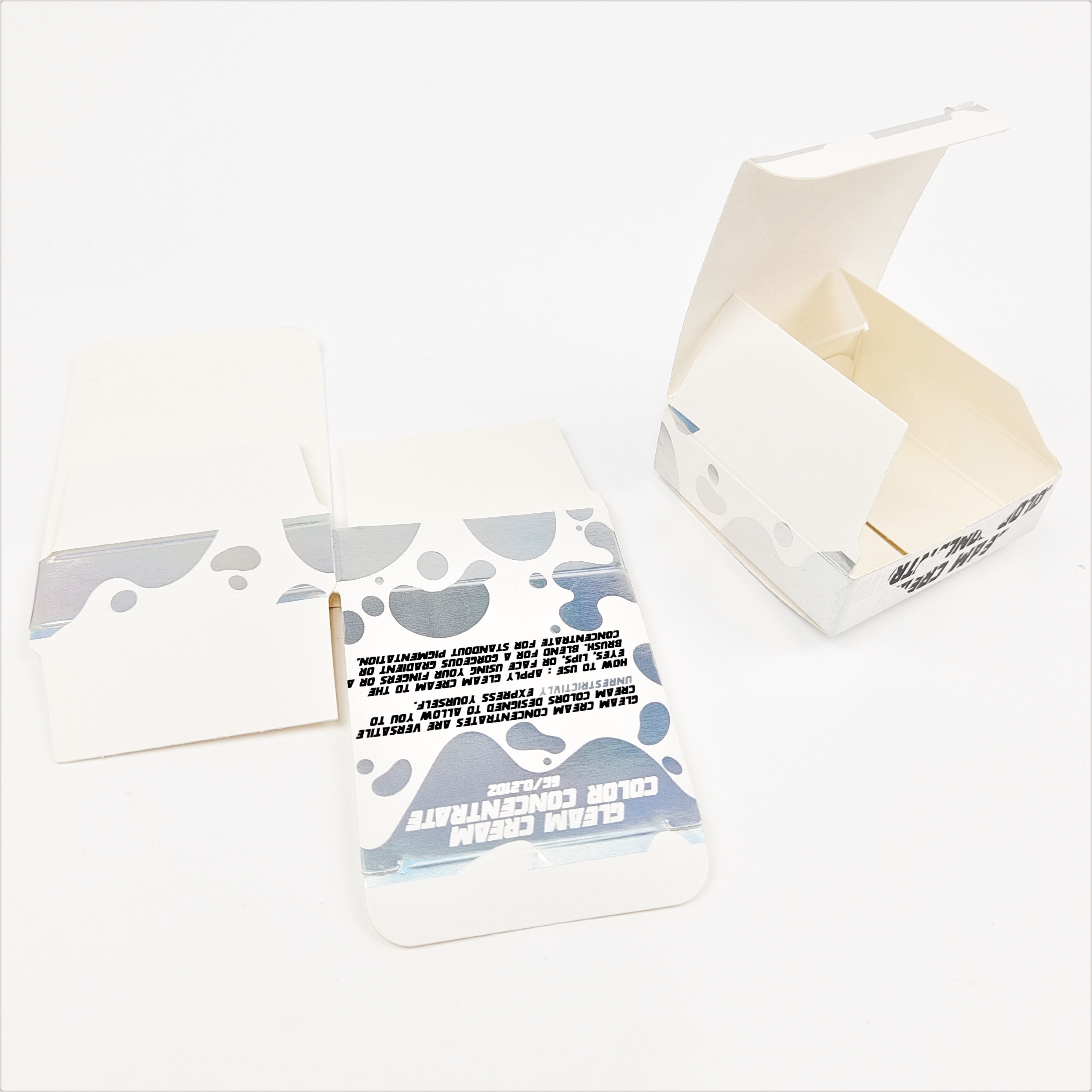 Glanzend oppervlak afwerking vouwdoos Pakket 350 g dikte en meer