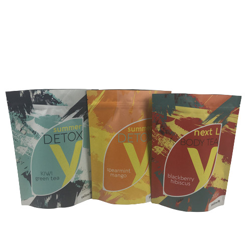 Export karton verpakking Slim theezak met glanzend of matte afwerking