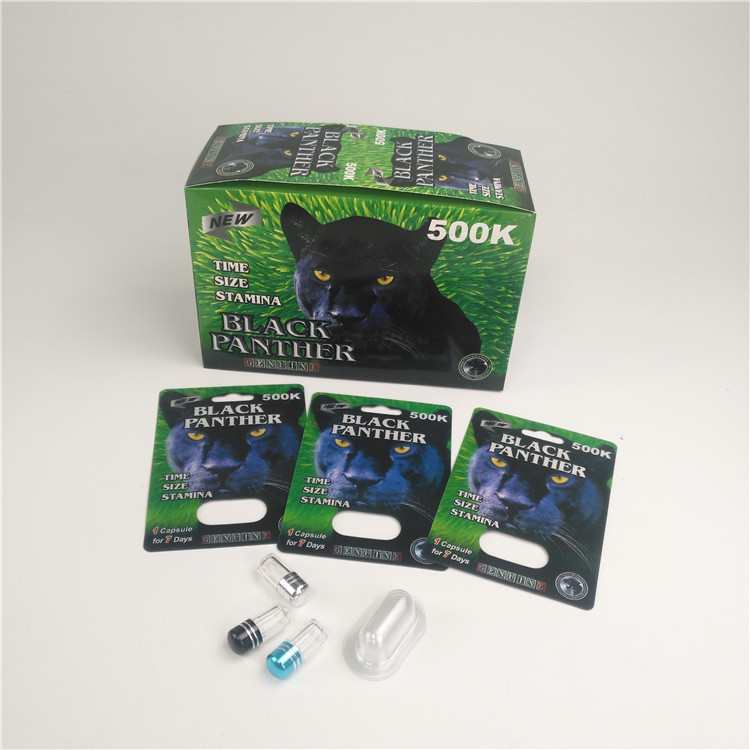 ABS-materiaal Plastic Pill Flasken Rhino 12 Blister Verpakkingskaart Display Box