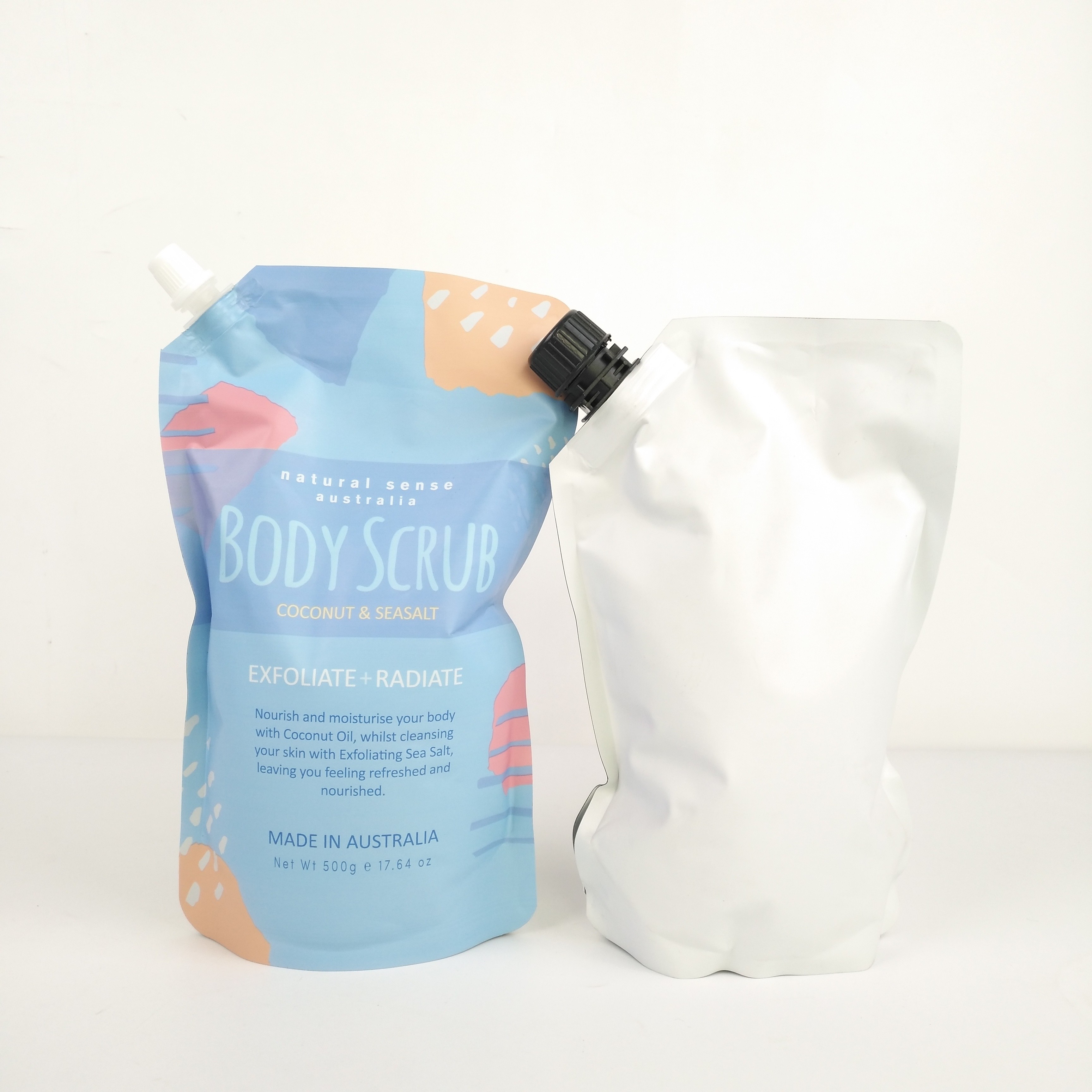 Industriële voedselverpakkingen met zakjes van zilveren folie voor opstaan body scrub bag