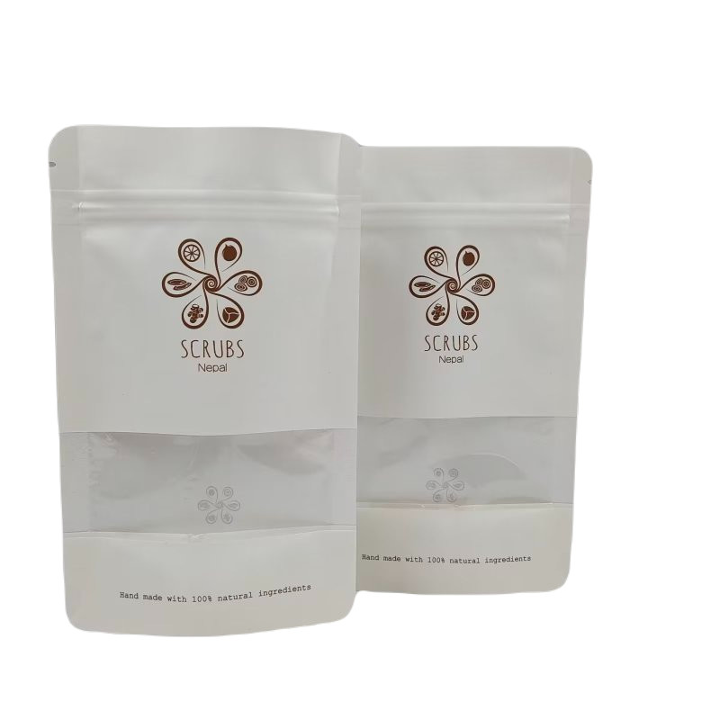 Doorzichtige ramen Plastic Zipper Bags Standup Pouch Foil Gelamineerd Digitaal Printen