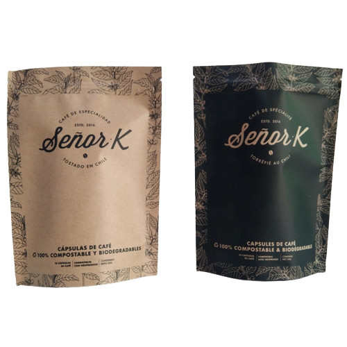 Flat bottom bag Food Packaging Film Plain White Printing Top Filling met luchtklep