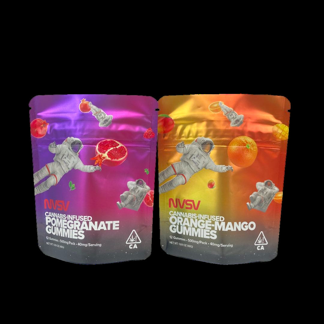 3.5 Gram Plastic pouches Verpakking Op maat gemaakt Label Bedrukte CBD Koekjes Herverzegelbaar k