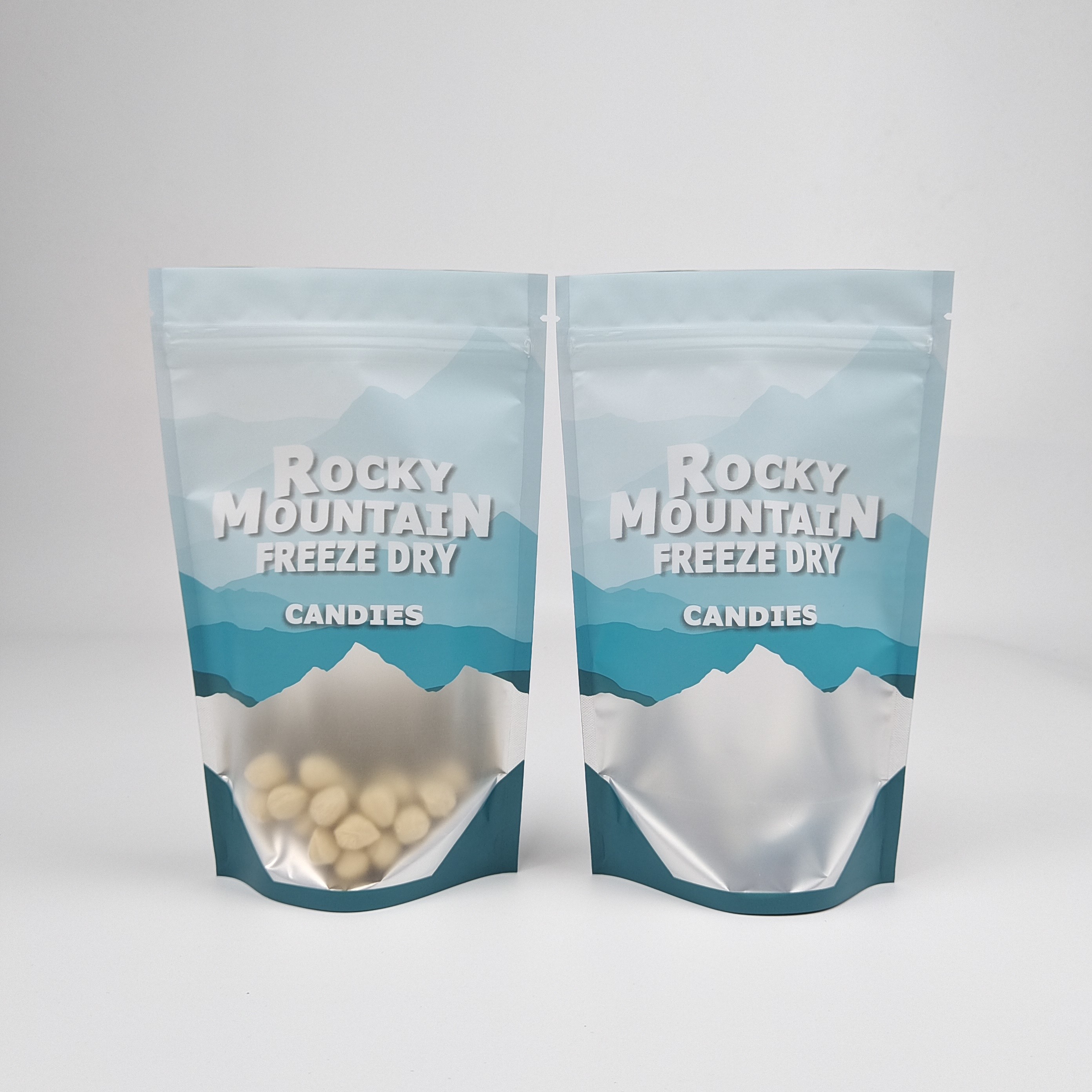 Op maat gedrukte hitte afdichting 250g 500g Candy Doypack geurbestendige stand-up zak Plastic verpakking Mylar Ziplock zakken