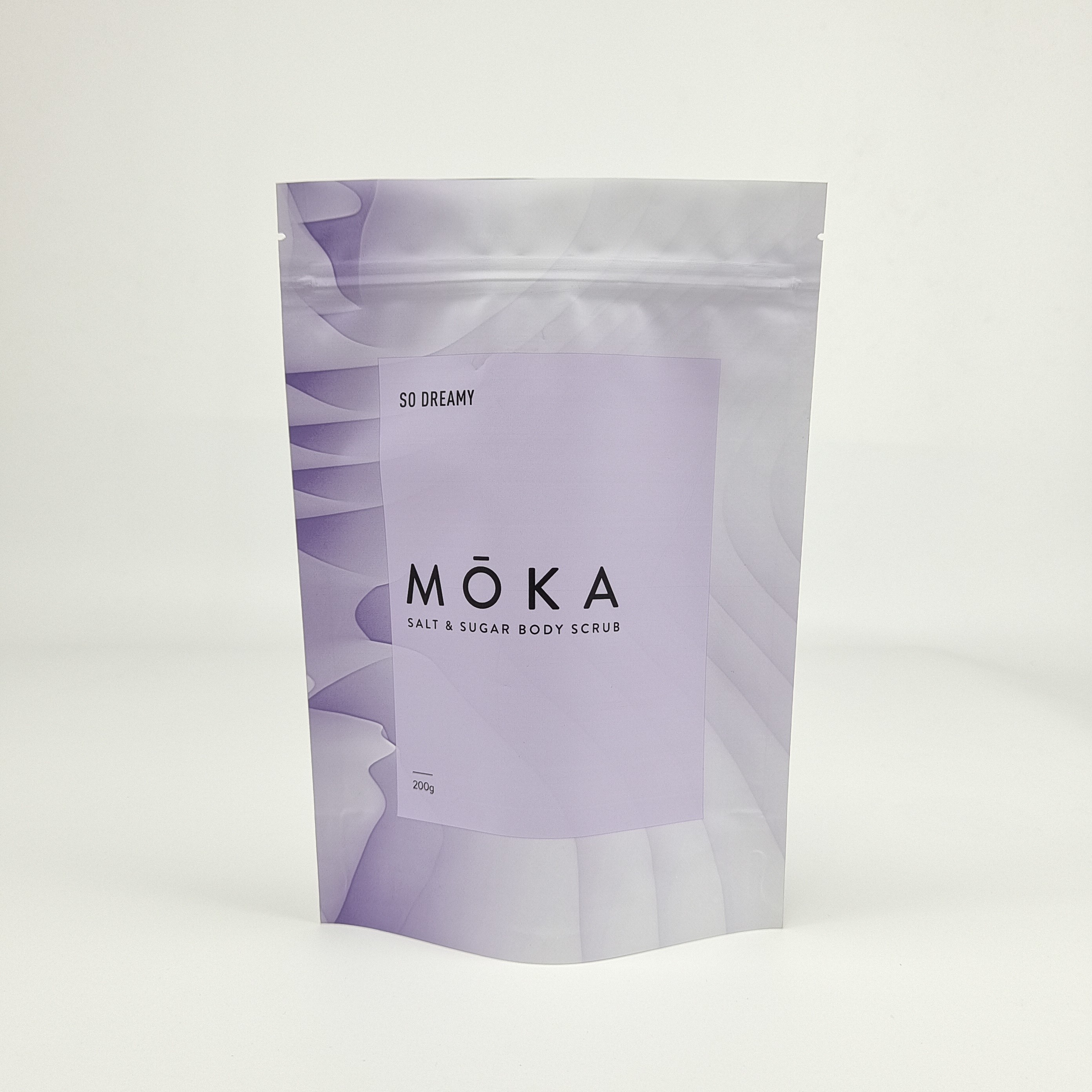 Digitaal drukken Kraft papier zak Stand Up Ziplock Aluminium folie zakken voor koffie lichaam scrub verpakking