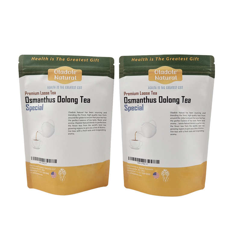 Op maat gedrukte afbreekbare stand-up kraft papieren zak voor huisdiervoeding herverkoopbare geurbestendige zakken met logo