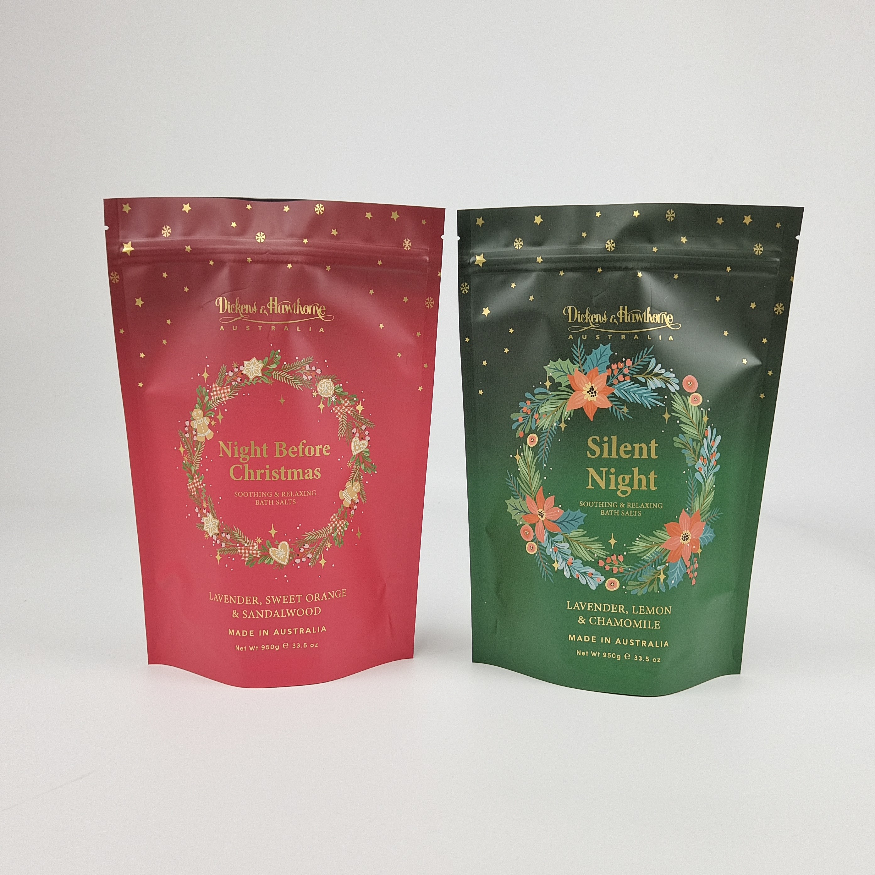 Verpakking: Makkelijk te verpakken, onderin gevouwen zakjes voor het logo van klanten