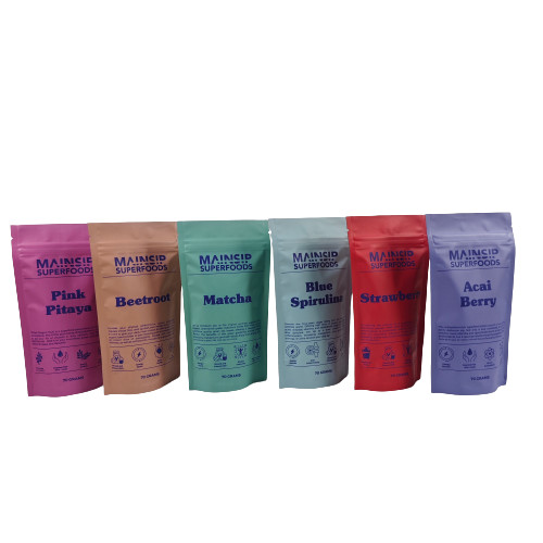 Digitaal gedrukte Mylar-zakken, geurbestendige koffiepoederverpakking, stand-up zip-lock zak met aluminiumfolie