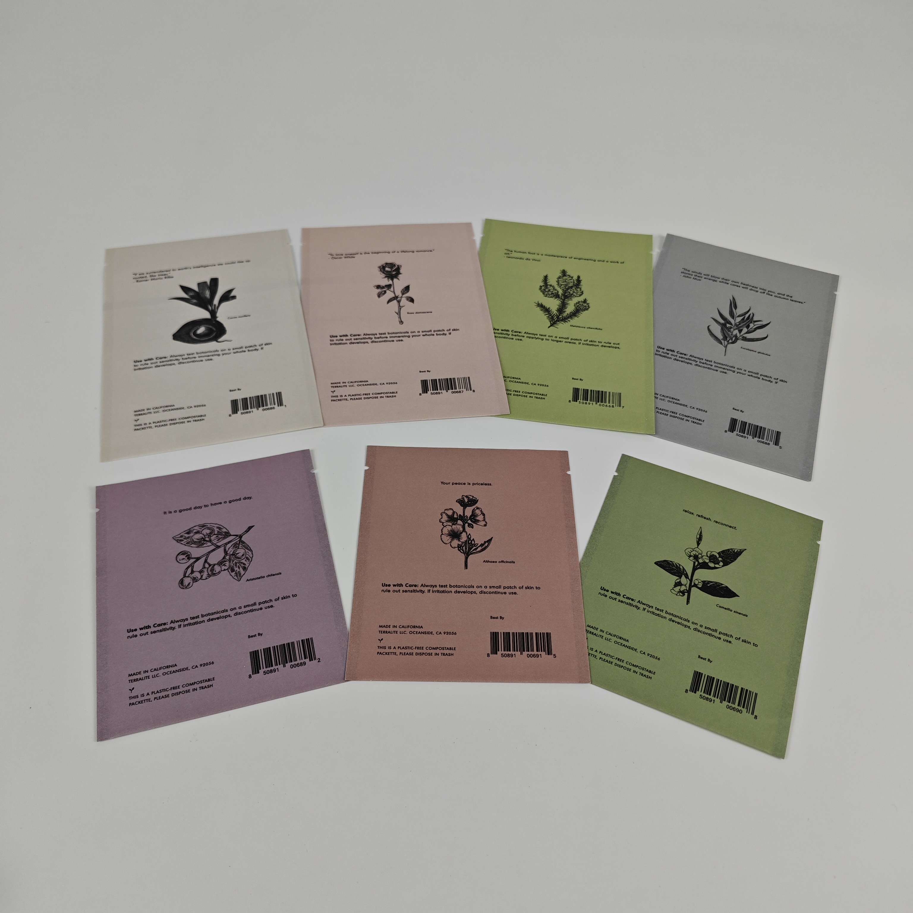 Ziplock Biodegradable Kraft Stand Up Pouch Digitaal Printen Hervergrendelbare Mylar Bags