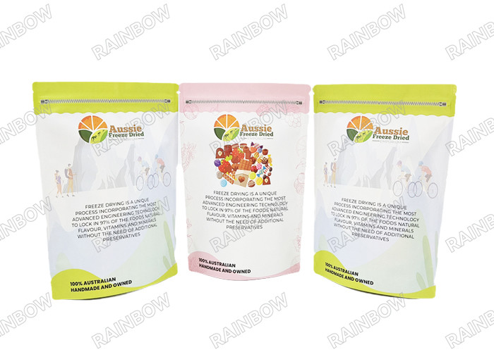 Geurbestendige aluminiumfolie opstaande zak hervergrendelbare ziplock kinderwaardig 28g Mylar zakken