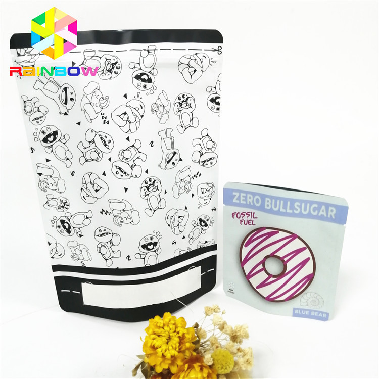 Matt Finish Pet Food Bag met herbruikbare functie en rits sluiting