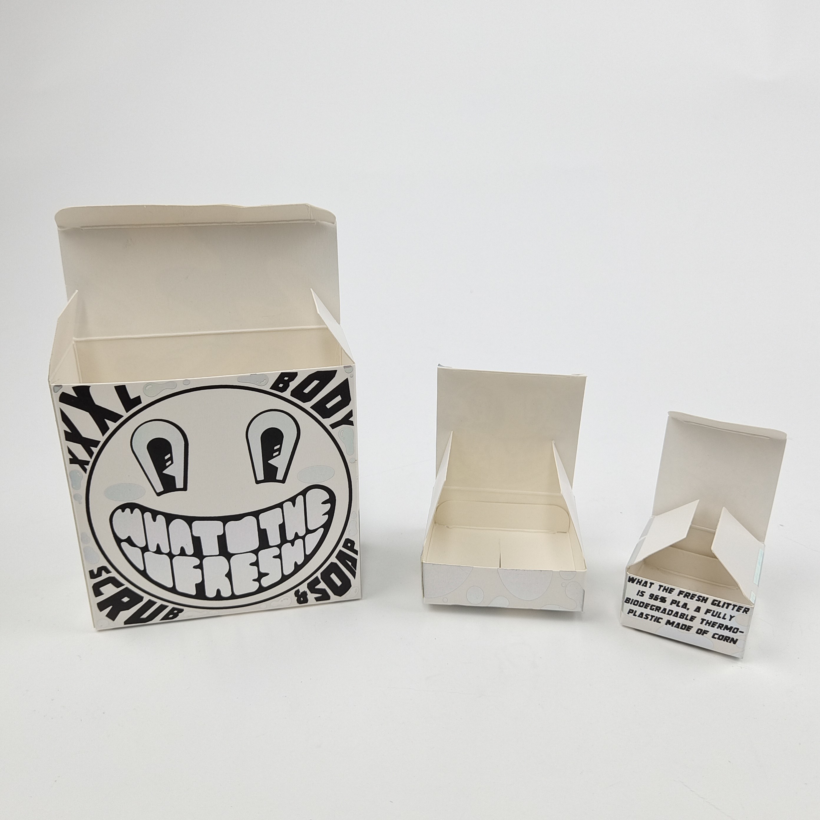 Op maat gemaakte Glossy UV Mat Film Wit Kartonpapier Doos 400g Voor Cosmetische Proef Argan Olie