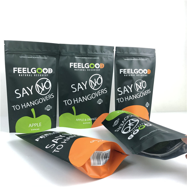 Custom logo gedrukt Stand Up Zipper Pouch Reukvrij Waterdicht Plastic verpakkingszakken