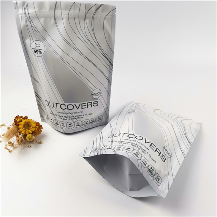 Voedselverpakking Stand Up Zipper Pouch Heat Seal Food Grade Plastic Packaging Bags