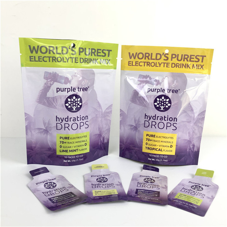 Hot Custom Logo Glossy Finish Customized Grootte en ontwerp benodigdheden Aluminiumfolie Mylar Doypack