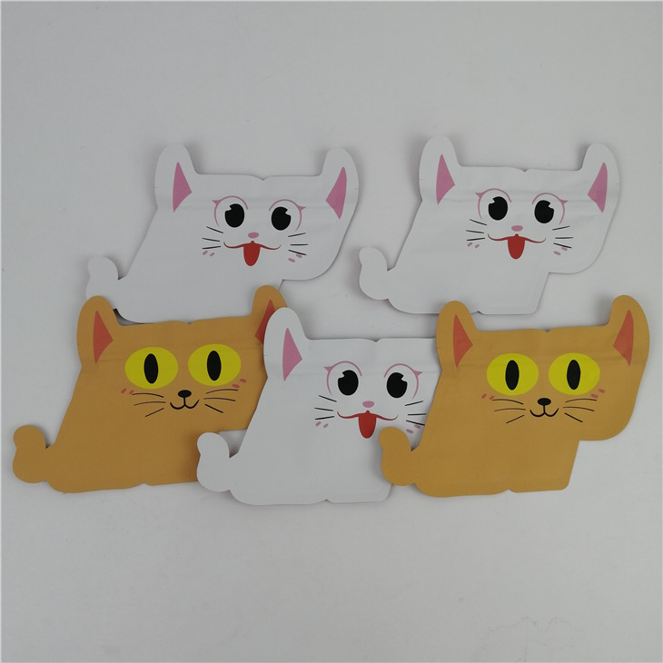 Topkwaliteit Custom logo gedrukt geavanceerde speciale vorm verpakking plastic folie zak