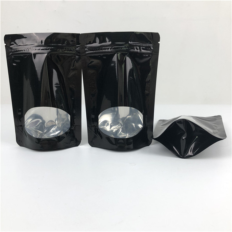 Op maat gemaakte dikte Groothandel Recyclebaar Stand Up Zip Lock Heat Seal Plastic pouches voor voedselverpakking met raam