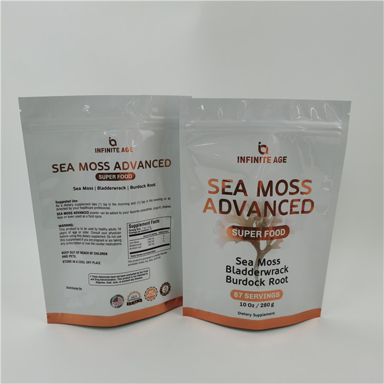 Geaccepteerd Tot 10 kleuren beschikbaar Gemakkelijk teer lijn Stand Up Pouch Bag Heat Seal Zipper Top