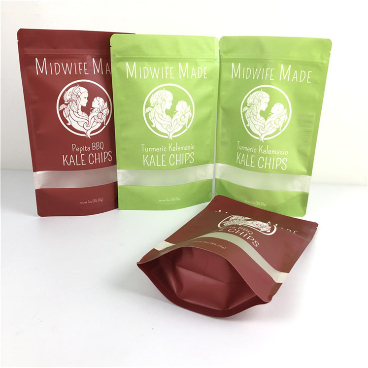 Voedselverpakking Gravure Printing Mylar Doypack met raam milieuvriendelijk en op maat