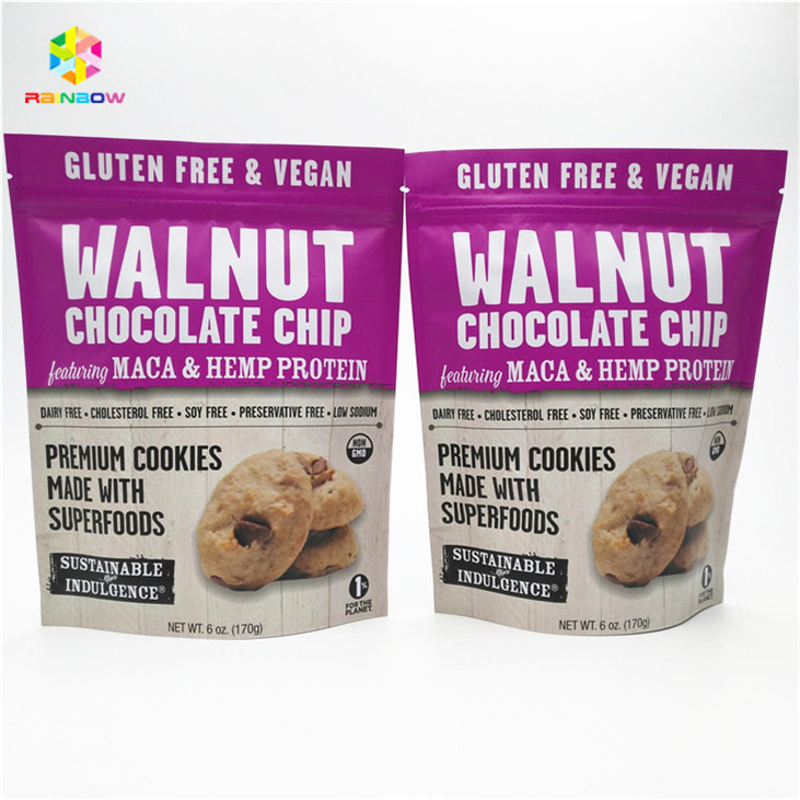 Matte afwerking Kleurrijke afdruk Aluminiumfolie Mylar Doypack met aangepaste grootte en ontwerp