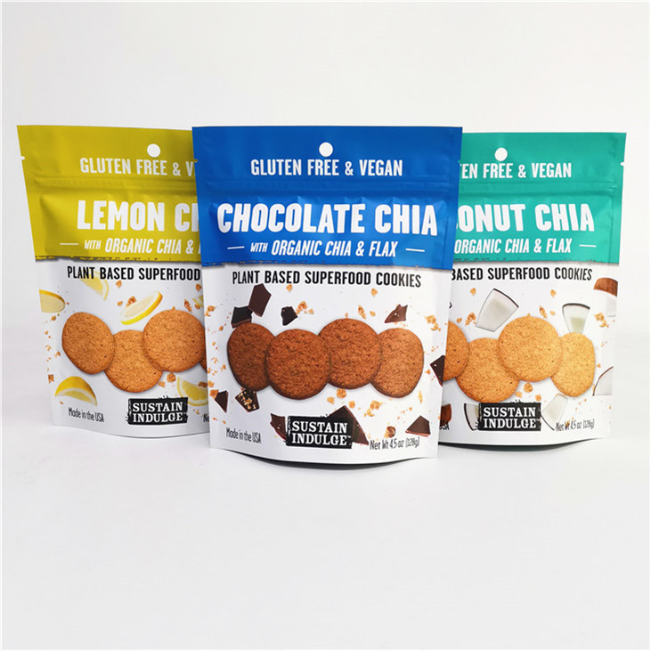 Custom Logo Printed Aluminium Foil Mylar Doypack met Gravure Printing Surface Handling