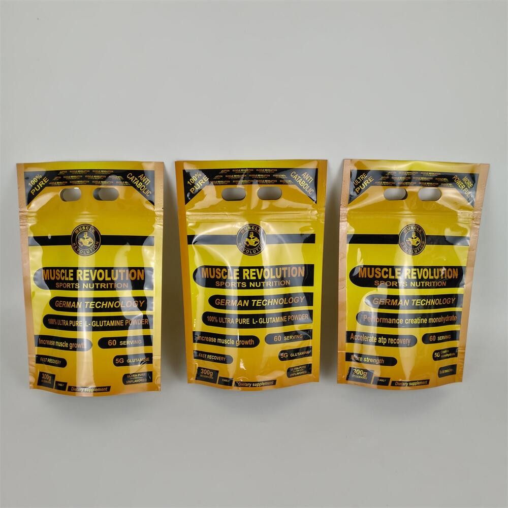 Proteinpoeder Ziplock voedselverpakkingszakken met digitaal afdrukken van kunststof